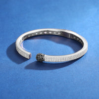 Thumbnail for 5mm S925 Moissanite Match Pave Bangle - Different Drips