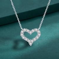 Thumbnail for Women's S925 Moissanite Diamond Heart Pendant - Different Drips
