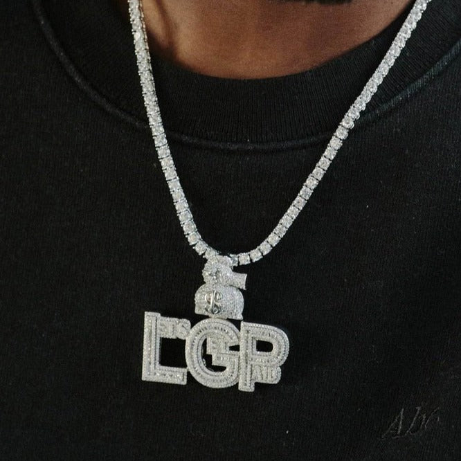 Iced Out Let's Get Paid Pendant - Different Drips