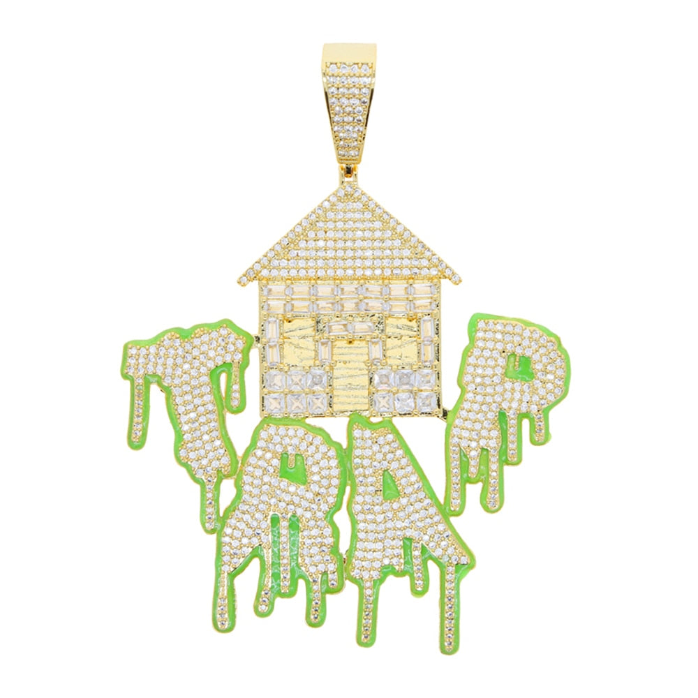Glow In The Dark Trap House Pendant - Different Drips