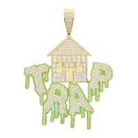 Thumbnail for Glow In The Dark Trap House Pendant - Different Drips