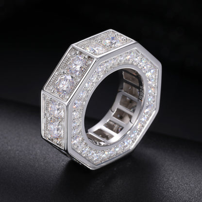 S925 Moissanite Bolt Ring - Different Drips