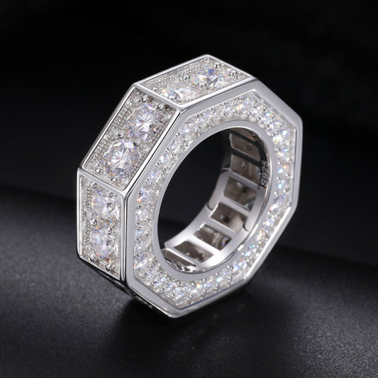 S925 Moissanite Bolt Ring - Different Drips