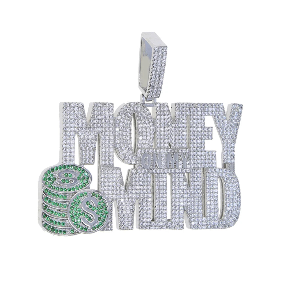 Iced Out Money On My Mind Pendant - Different Drips