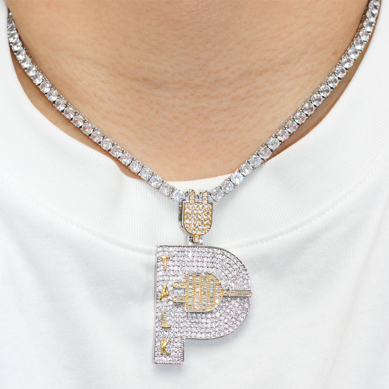 Iced Plug Talk Pendant - Different Drips