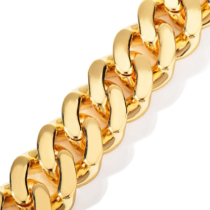 21mm All Over Baguette Cuban Link Chain - Different Drips