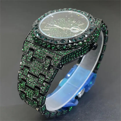 Bust Down Royal Blue Iced Out Watch - Different Drips