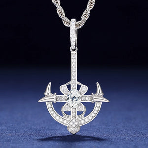 S925 Moissanite Viking Pendant - Different Drips