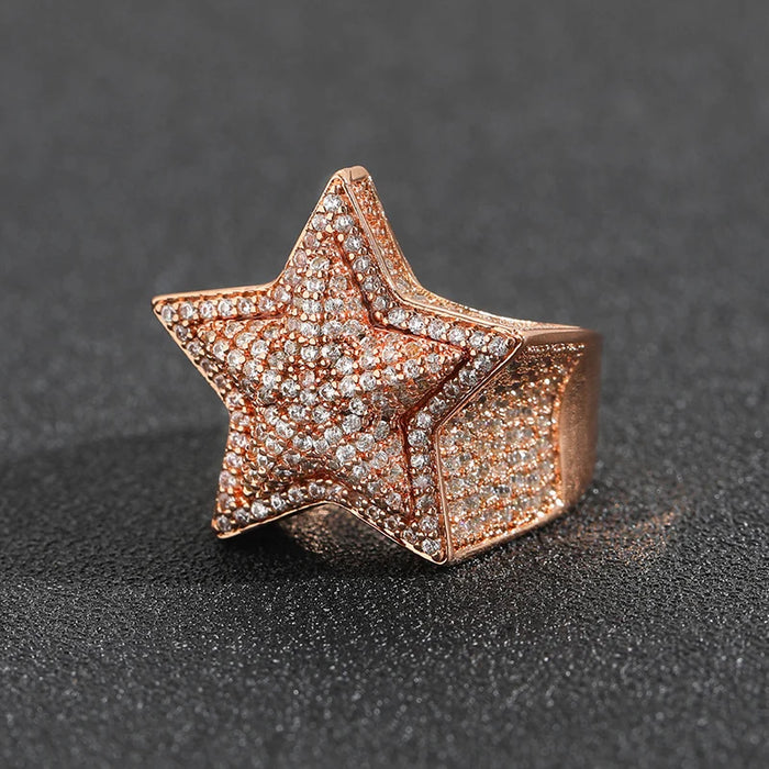 3D Five Star Ring - Different Drips