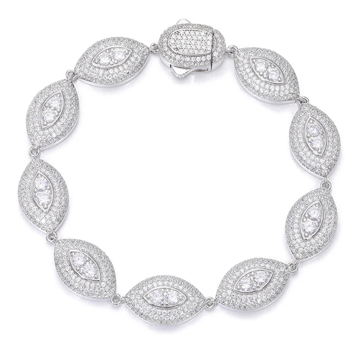 S925 Moissanite Diamond Eye Link Bracelet - Different Drips