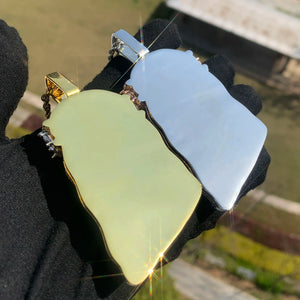 Diamond Infinity Crowned Jesus Pendant - Different Drips