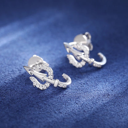 S925 Moissanite Trident Earrings - Different Drips