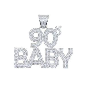 Iced Out 90'S Baby Pendant - Different Drips