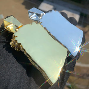 Diamond Crowned Clover Jesus Pendant - Different Drips