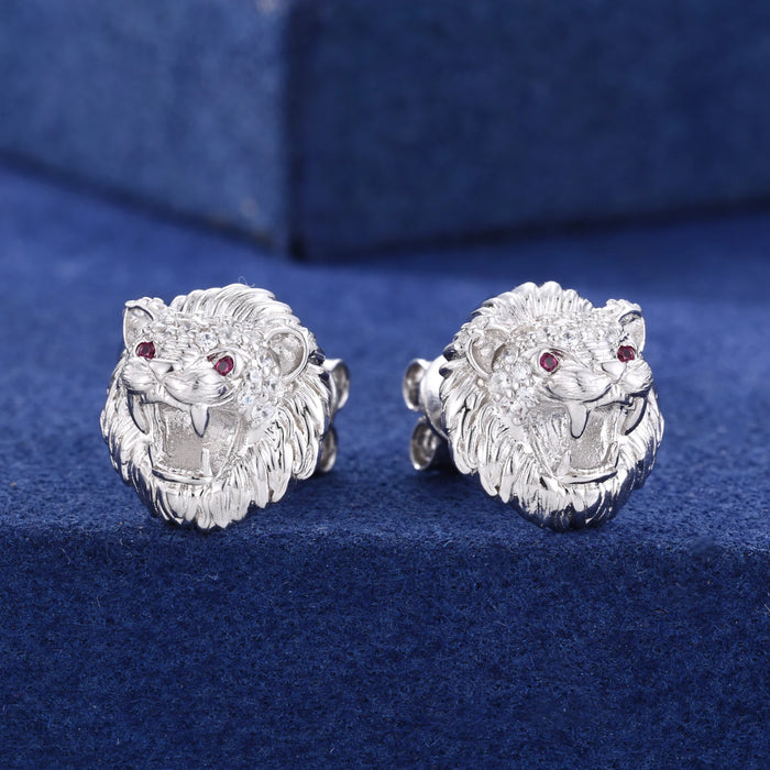 Lion Head Stud Earrings - Different Drips