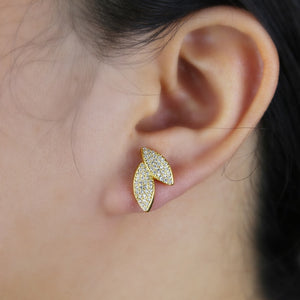 S925 Women's Leaf Earrings - Different Drips