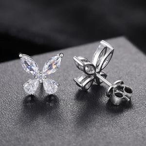 S925 Moissanite Diamond Butterfly Cut Earrings - Different Drips