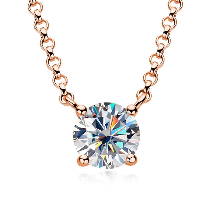 Women's S925 Round Cut Moissanite Diamond Pendant - Different Drips