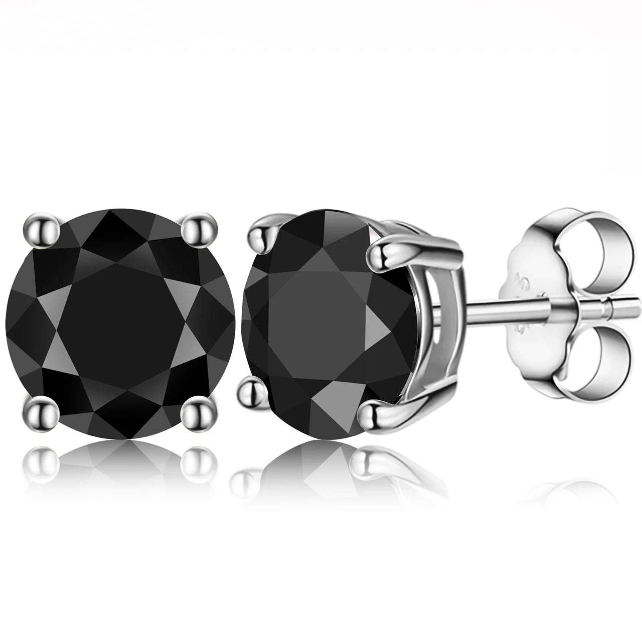 S925 Moissanite Black Diamond Stud Earrings - Different Drips