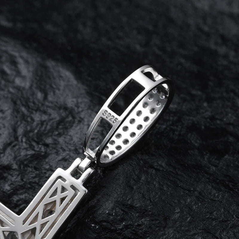 S925 Moissanite Cross Pendant - Different Drips