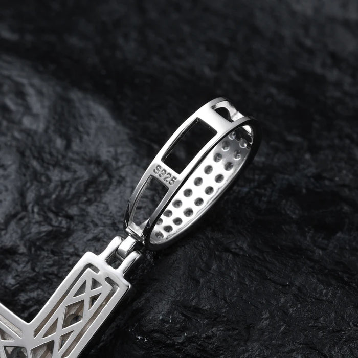 S925 Moissanite Cross Pendant - Different Drips