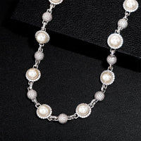 Thumbnail for 14mm Iced Pearl & Ball Link Chain - Different Drips