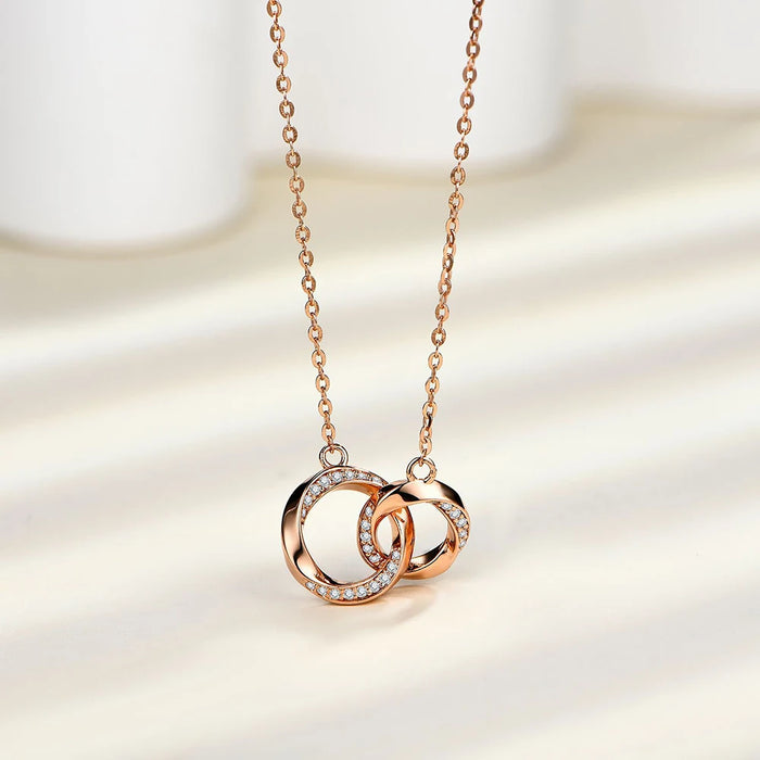 Women's S925 Moissanite Infinity Pendant - Different Drips