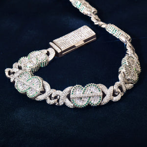 14mm Dollar Sign Infinity Link Bracelet - Different Drips