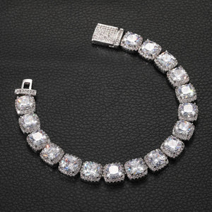 10mm S925 Moissanite Glacier Tennis Bracelet - Different Drips