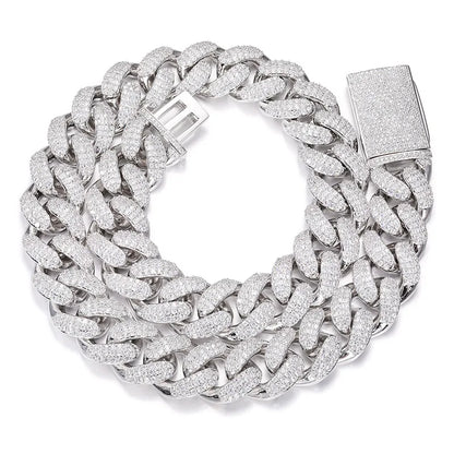 Iced 3 Row Miami Cuban Chain
