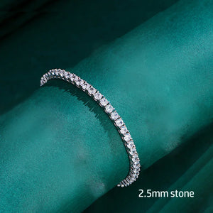 2-6mm Women's Diamond Tennis Bracelet - Different Drips