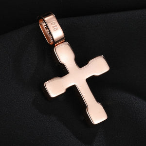 S925 Moissanite Cross Pendant - Different Drips