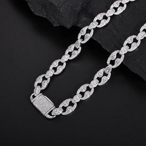 S925 Moissanite Diamond Open Mariner Chain - Different Drips