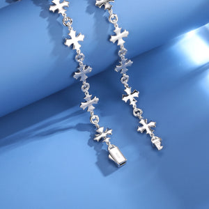 12mm S925 Moissanite Flared Cross Link Chain - Different Drips