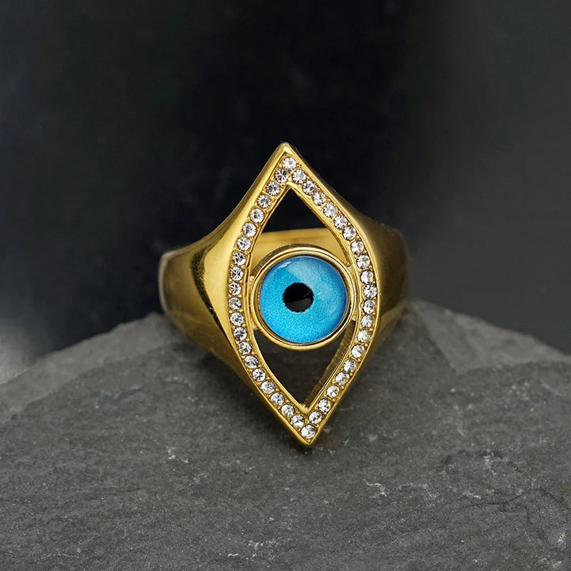 Evil Eye Pavé Statement Ring - Different Drips