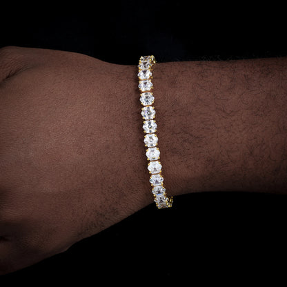 S925 Hexagon Moissanite Tennis Bracelet - Different Drips