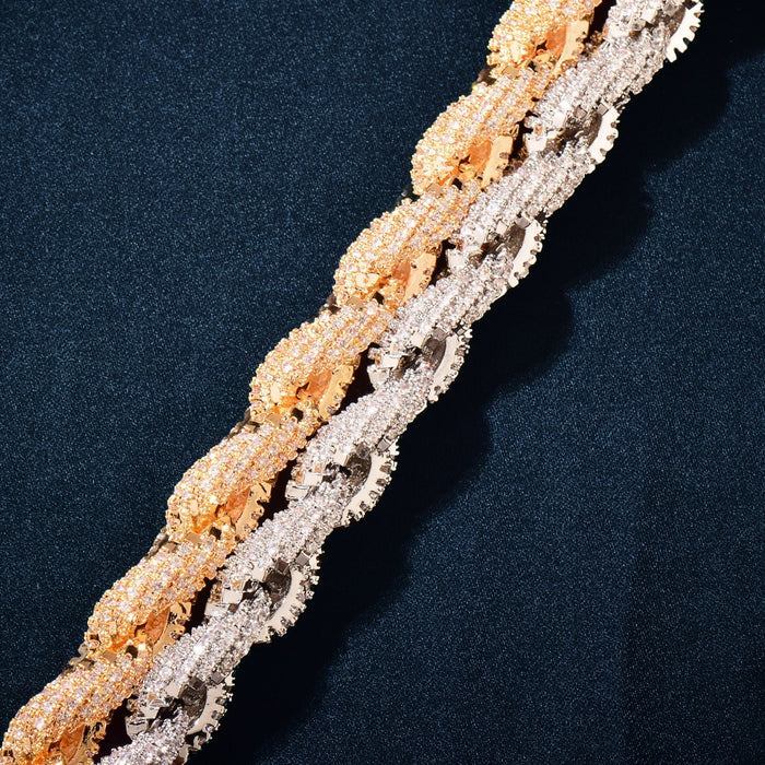 8mm Premium Thick Iced Out Rope Chain - Different Drips