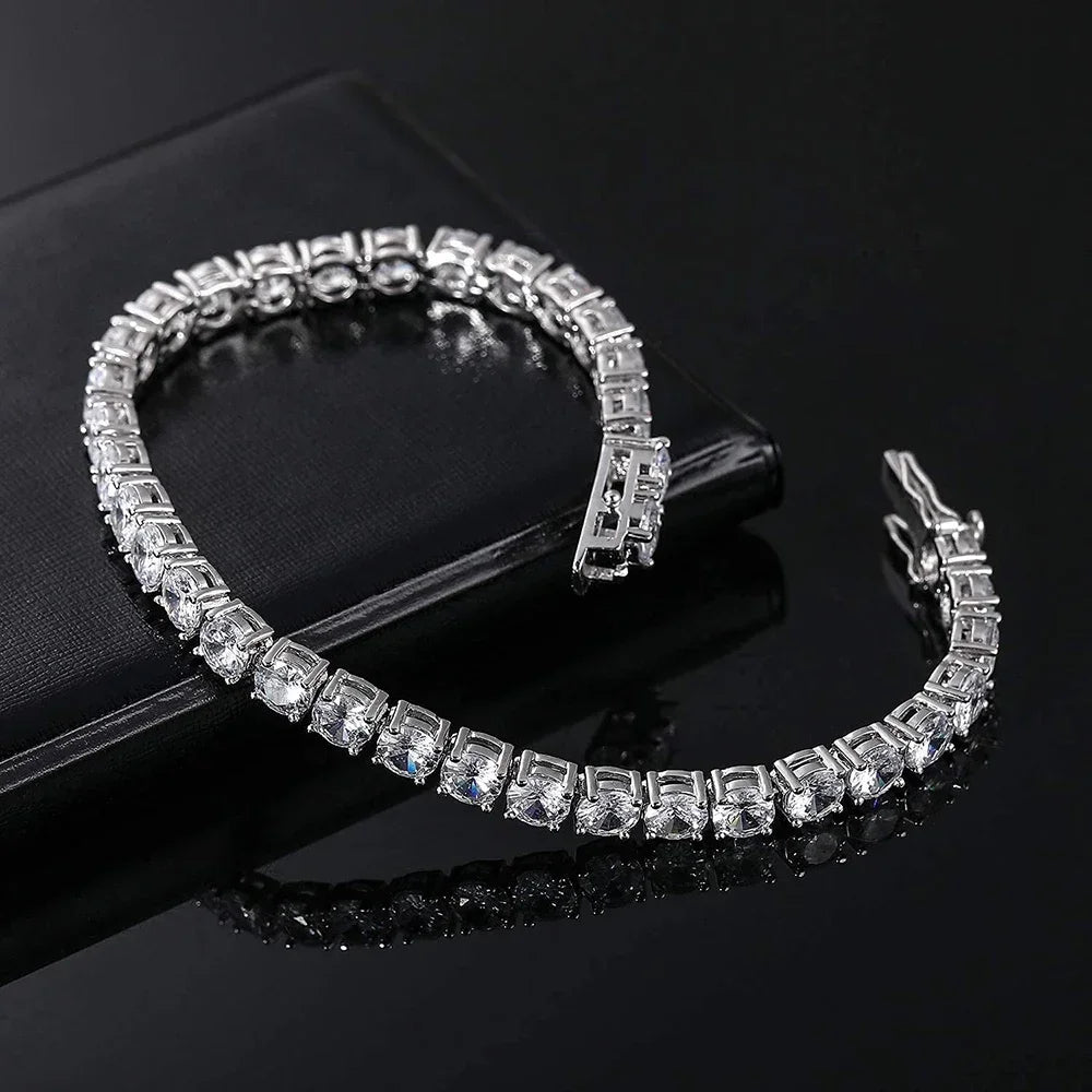 2-6mm Women's Diamond Tennis Bracelet - Different Drips