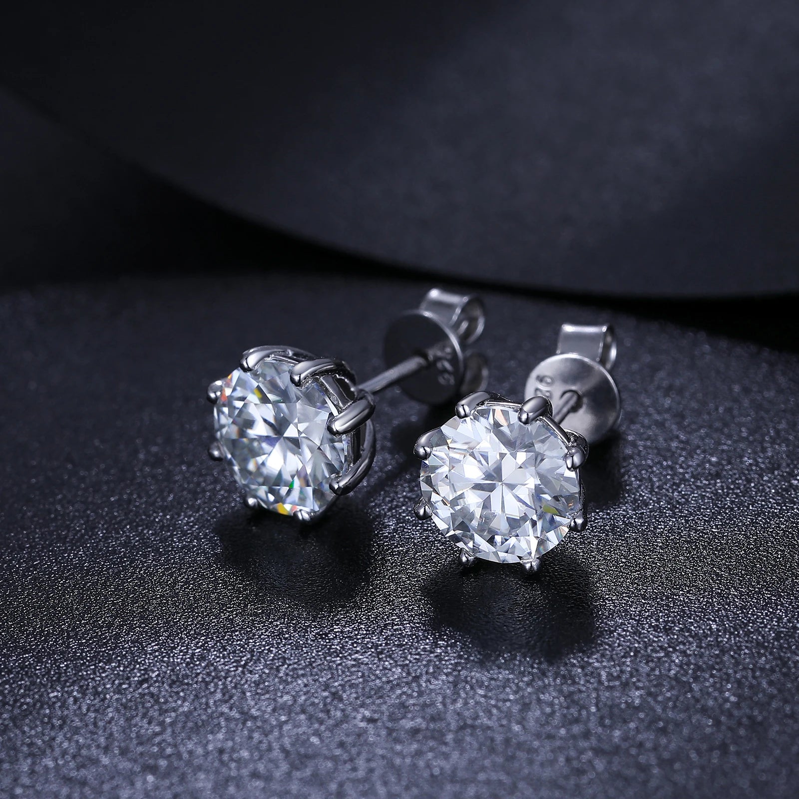 S925 0.5-12ct Moissanite Stud Earrings - Different Drips