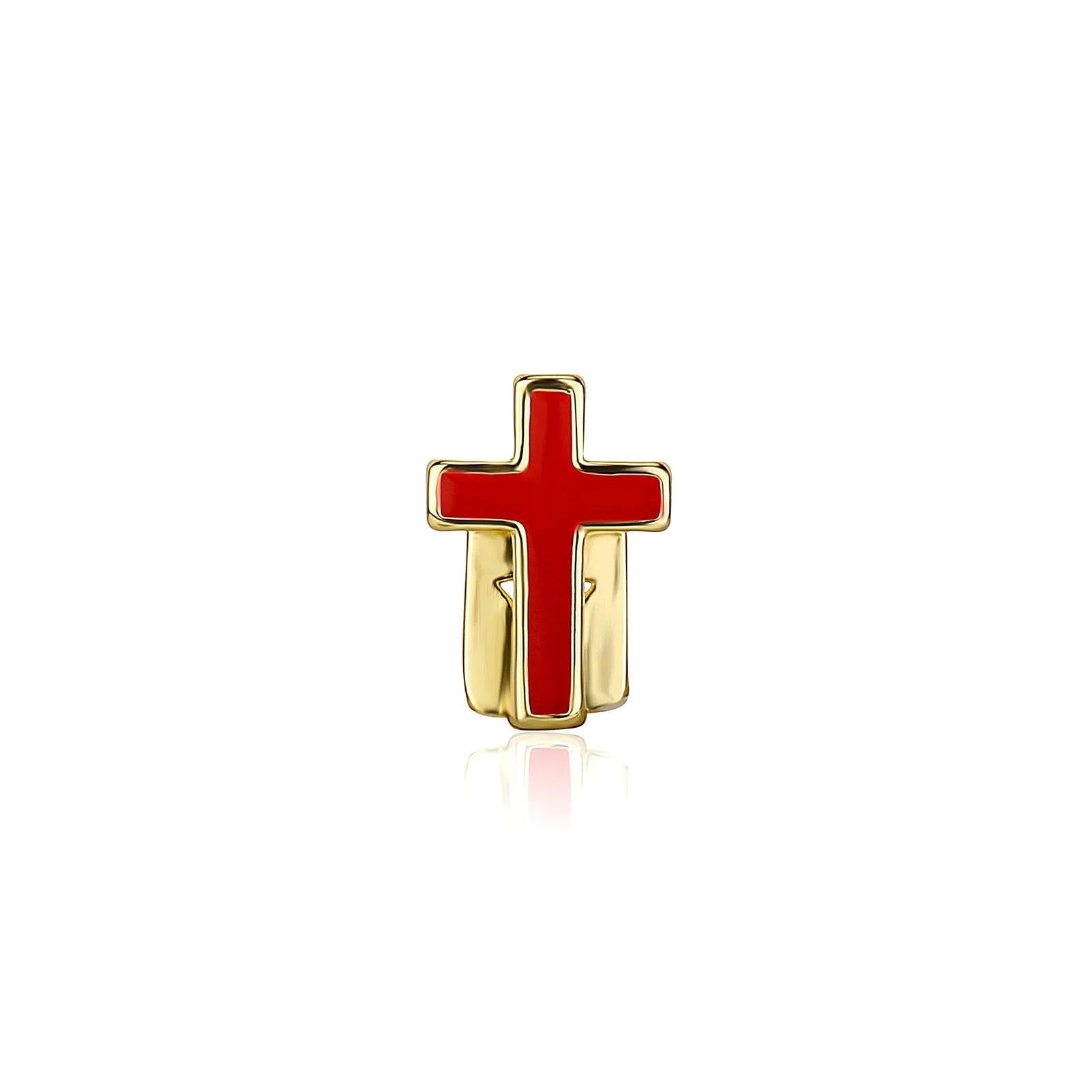 Enamel Cross Single Tooth Grillz - Different Drips