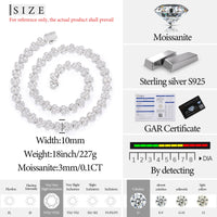 Thumbnail for 10mm S925 VVS Moissanite Honeycomb Link Chain - Different Drips