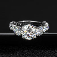 Thumbnail for Women's S925 Moissanite 8 Diamond Ring - Different Drips