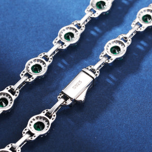 7mm S925 Moissanite Gem Stationed Chain - Different Drips