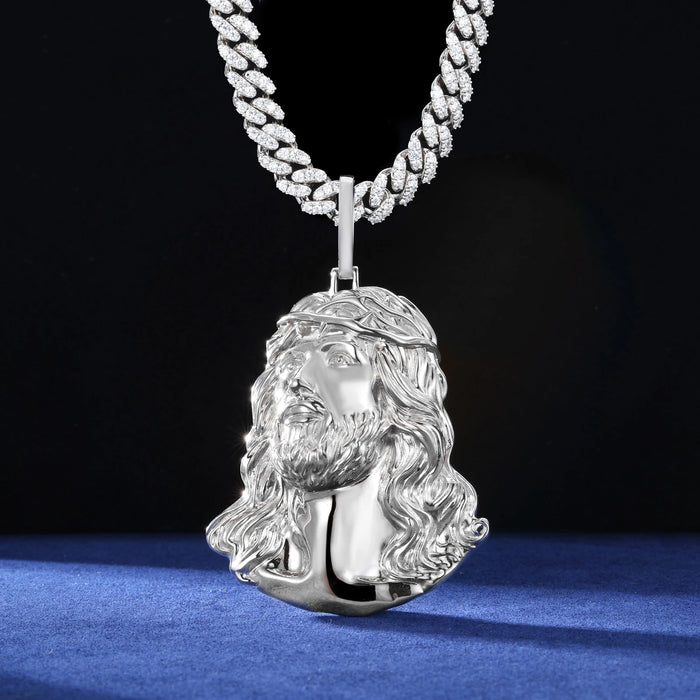S925 Solid Jesus Piece Pendant - Different Drips
