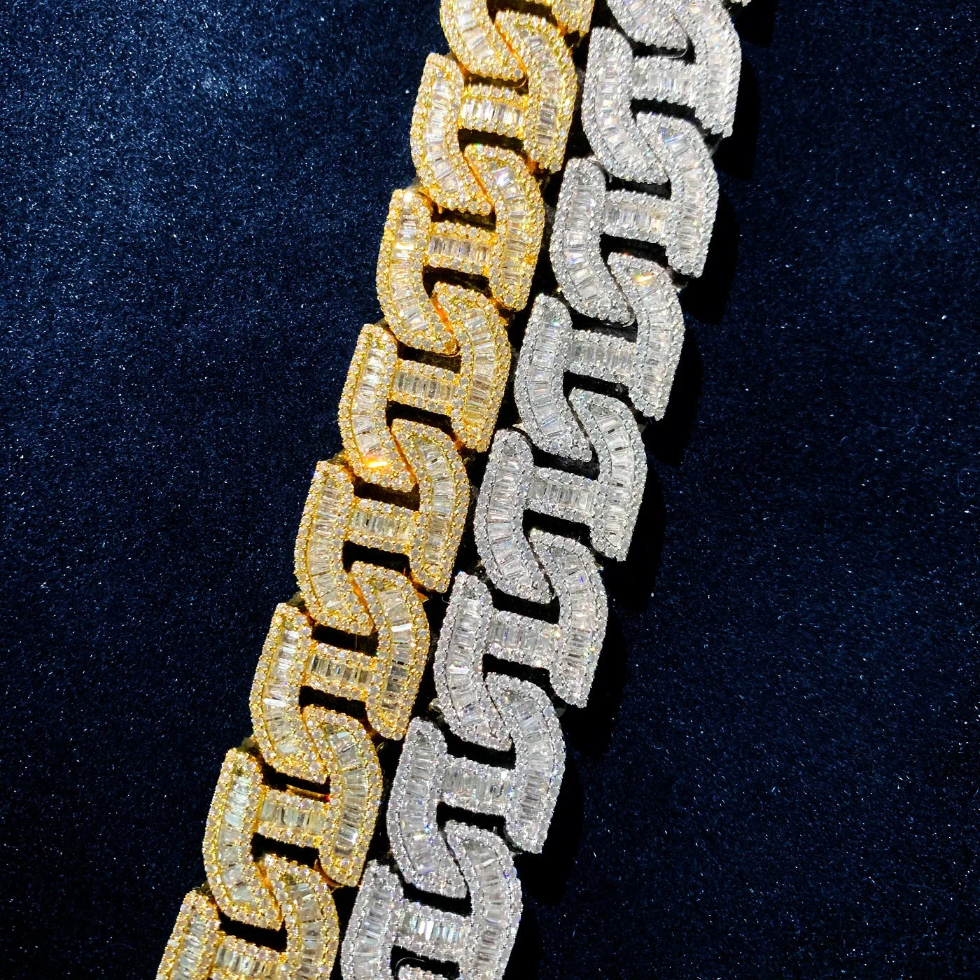 17mm Baguette Mariner Link Chain - Different Drips