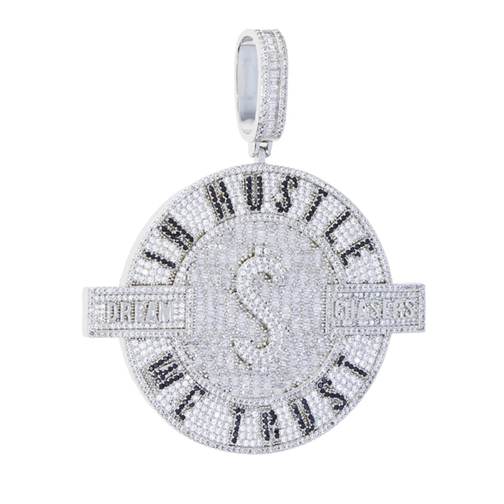 Baguette Dream Chasers Circle Pendant - Different Drips