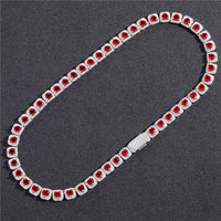 Thumbnail for 10mm Heart Clustered Tennis Chain - Different Drips