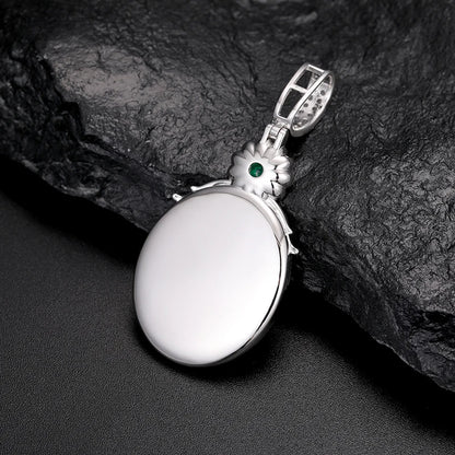 S925 Moissanite Diamond Gem Custom Photo Pendant - Different Drips