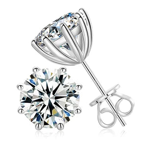 S925 0.5-12ct Moissanite Stud Earrings - Different Drips