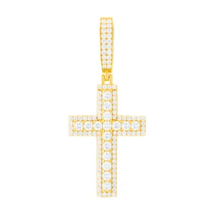 S925 Moissanite Cross Pendant - Different Drips